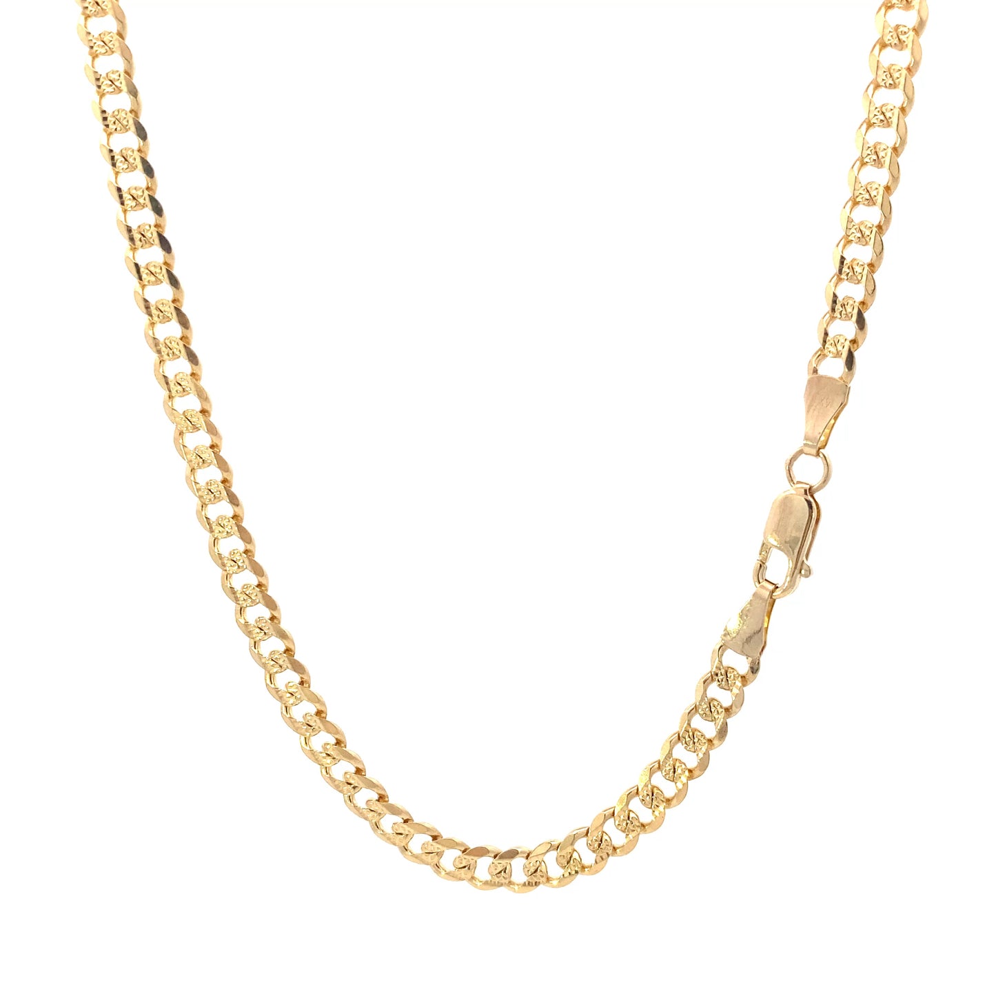 14K Yellow Gold 22" DC Curb Chain