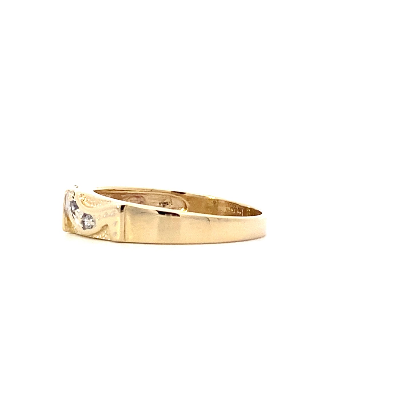 14K Yellow Gold Women's Diamond Ring