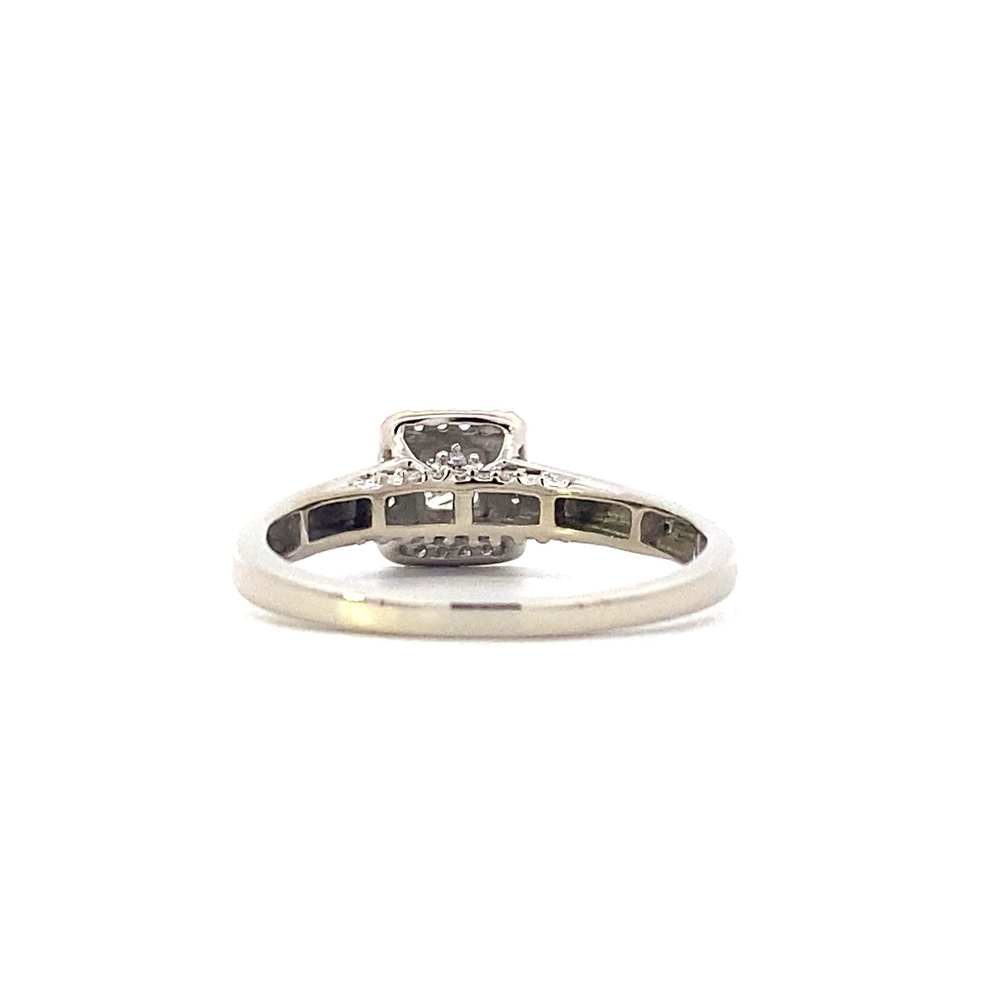 10K White Gold Women's Diamond Ring - 0.15ct
