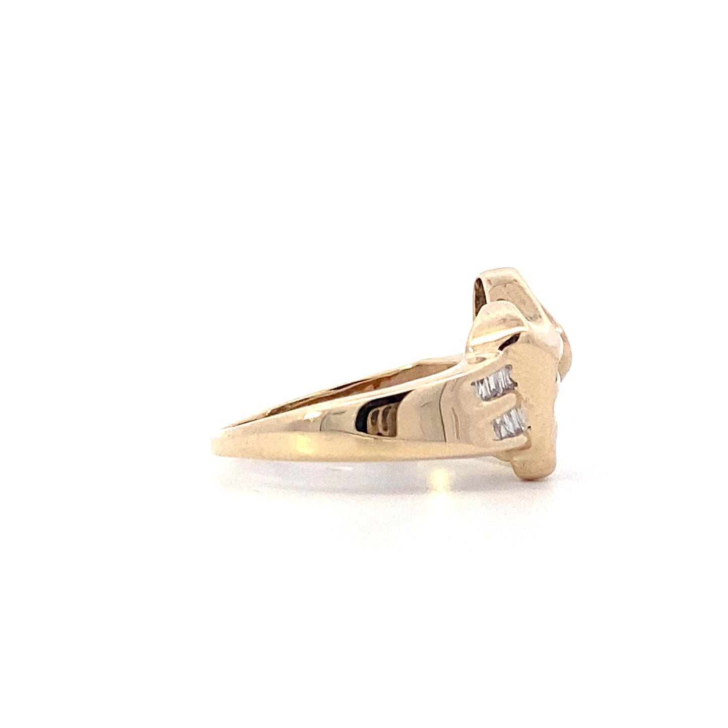 10K Yellow Gold Women's Diamond Ring