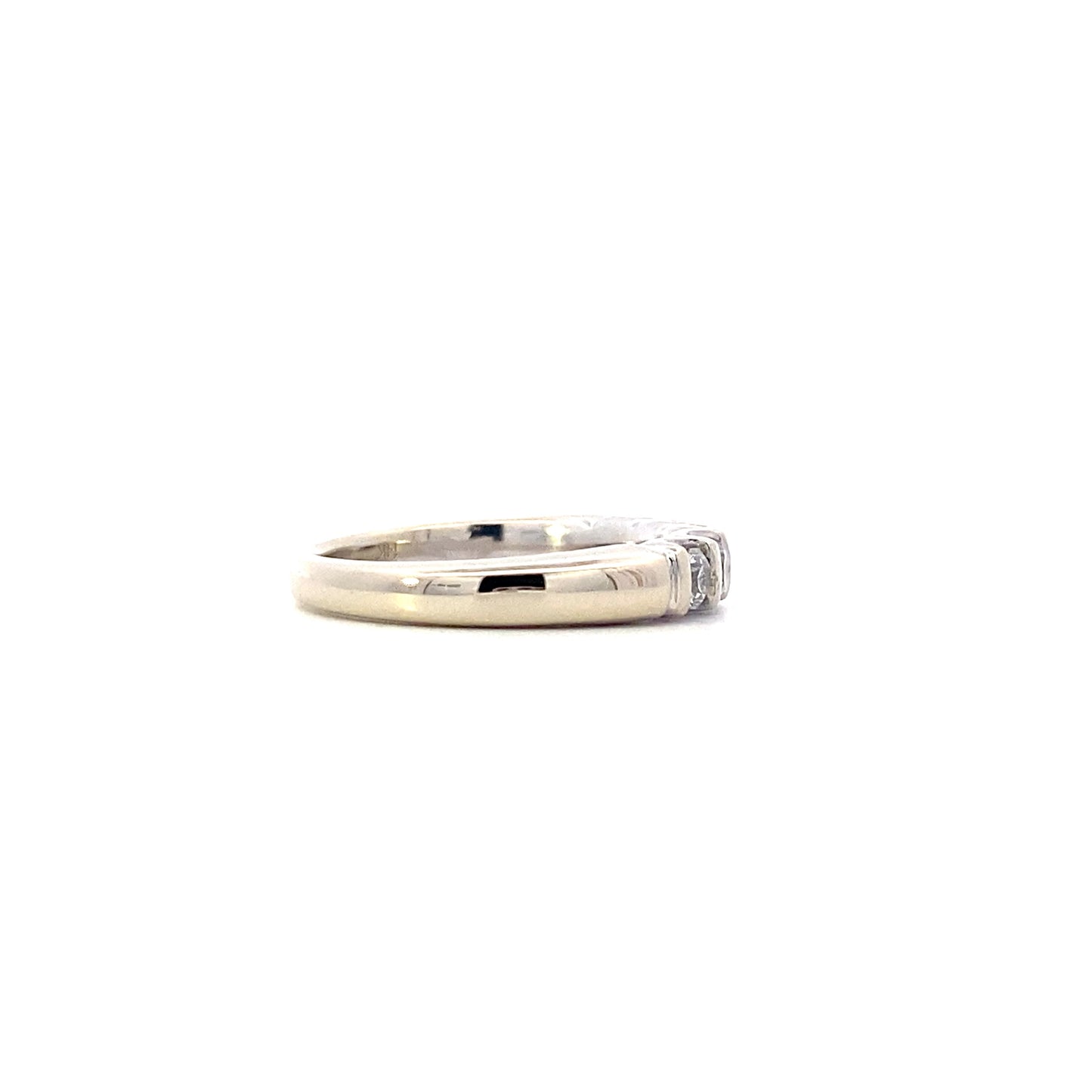 14K White Gold Diamond Women's Ring - 0.45ct