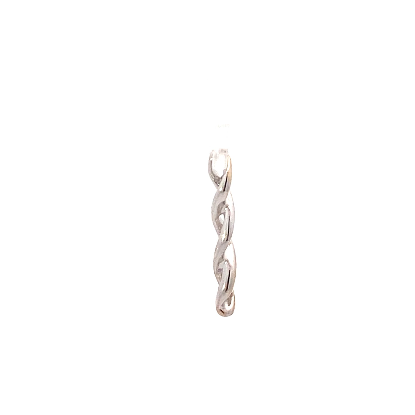 14K White Gold Diamond Spiral Pendant - 0.20ct