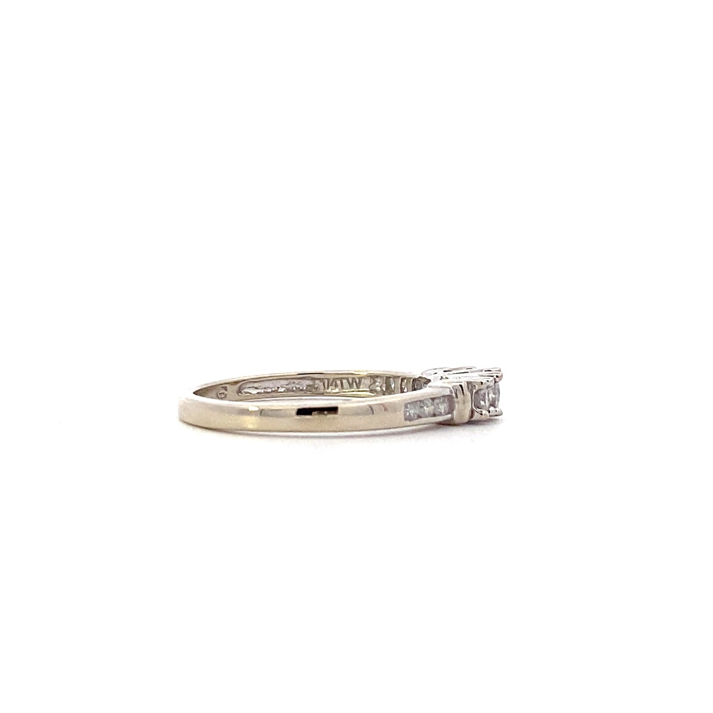 10K White Gold Women's Diamond Ring - 0.25ct