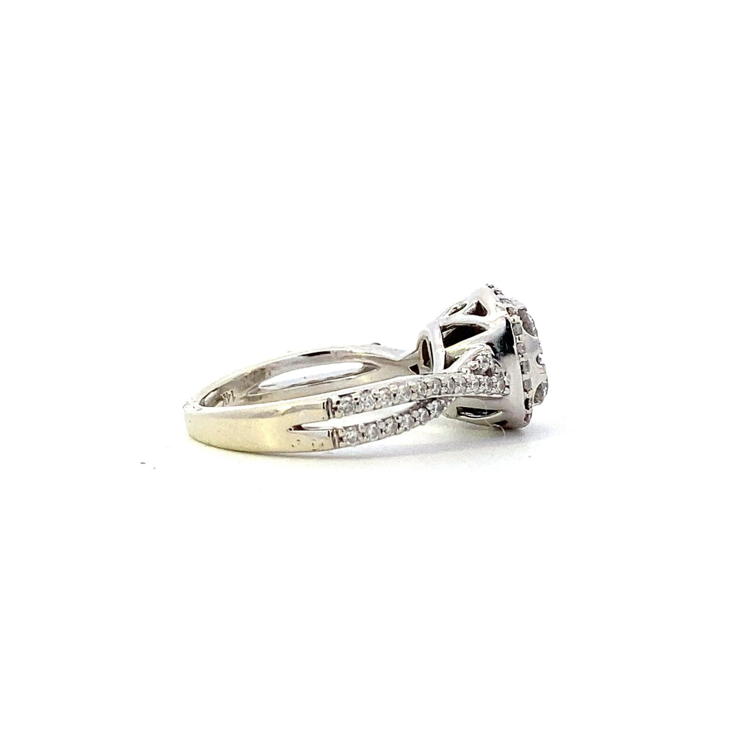 14K White Gold Diamond Ring - 0.53ct