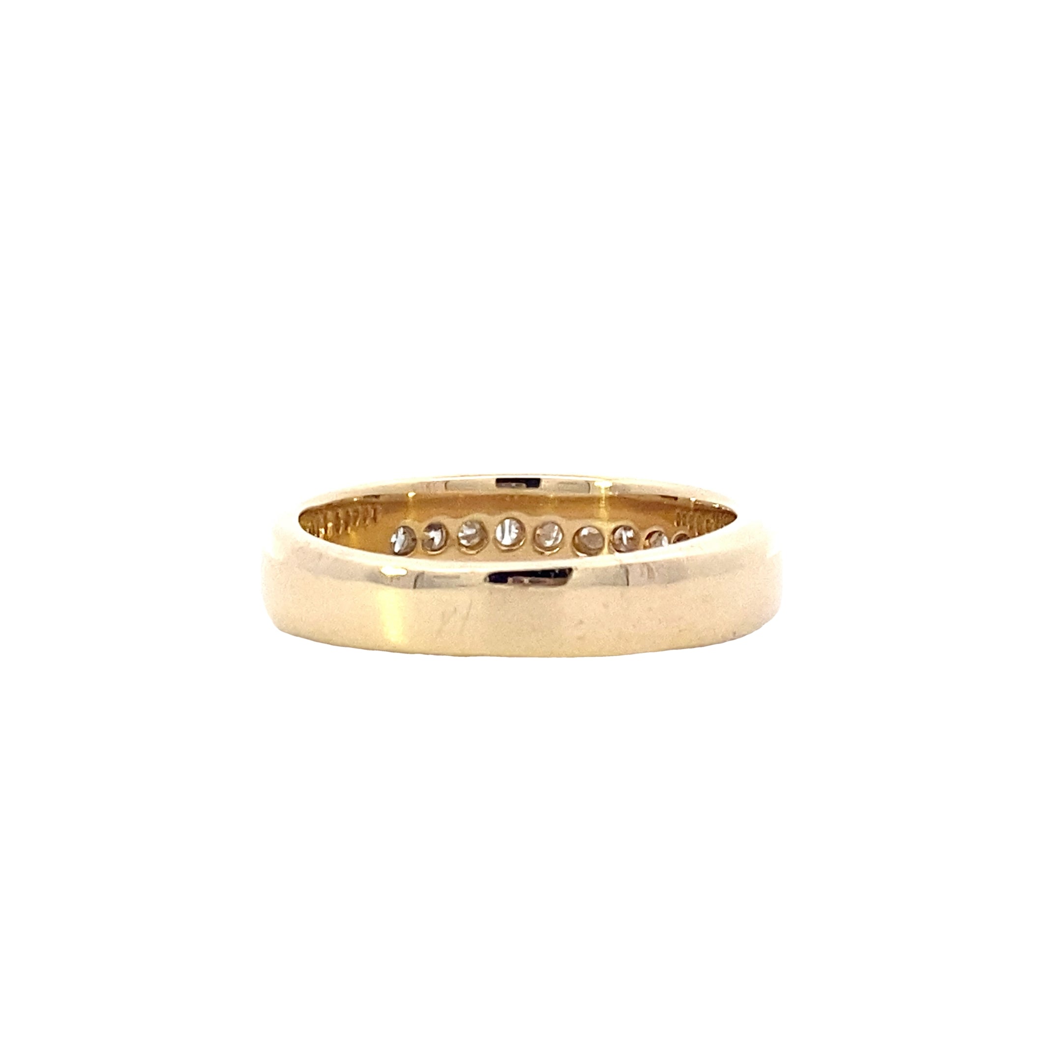 14K Yellow Gold Men's Diamond Ring - 0.80ct