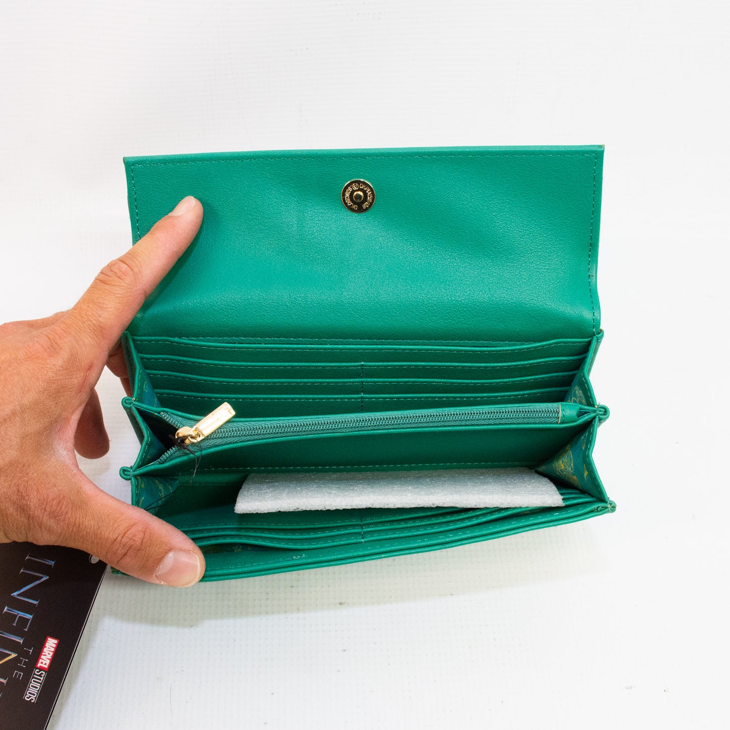 Loungefly The Infinity Saga: Green Loki Floral Backpack & Wallet