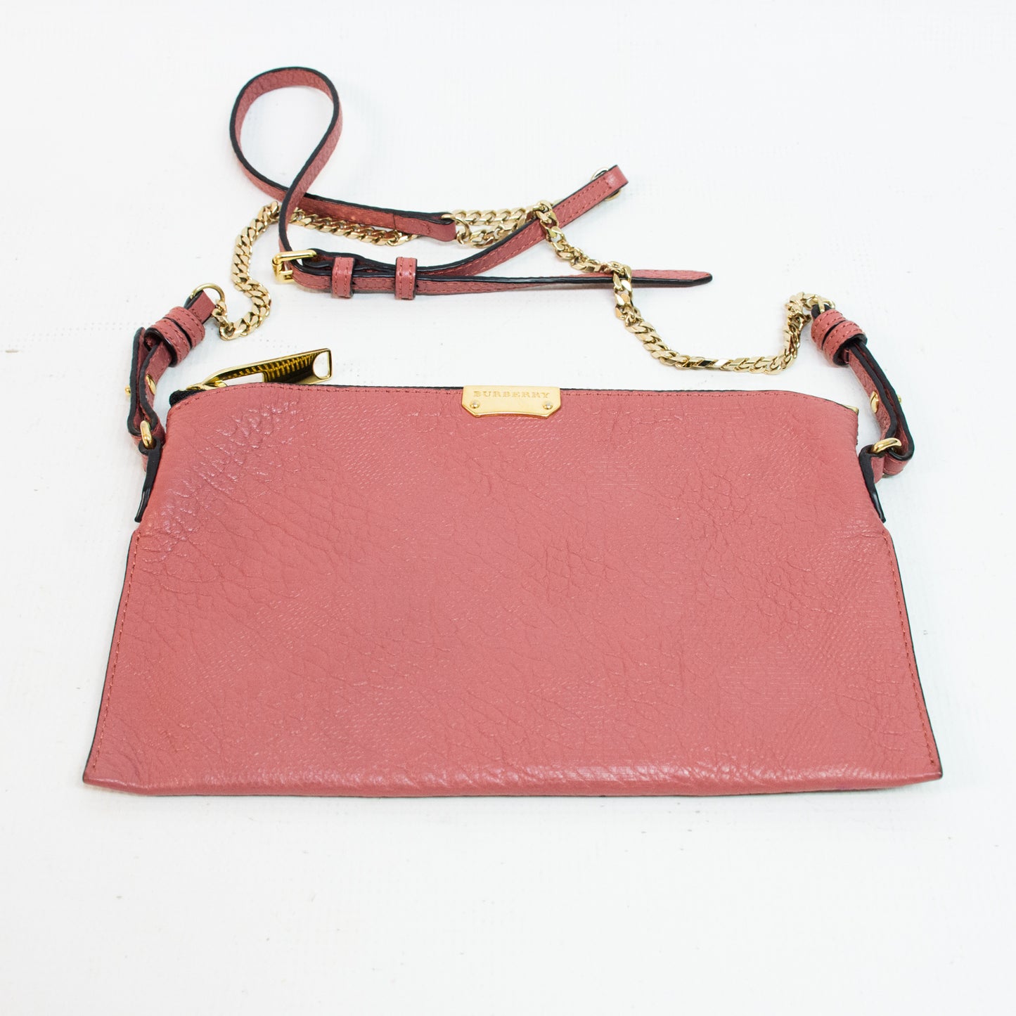 Burberry Grain Check Pink Cross Body Bag