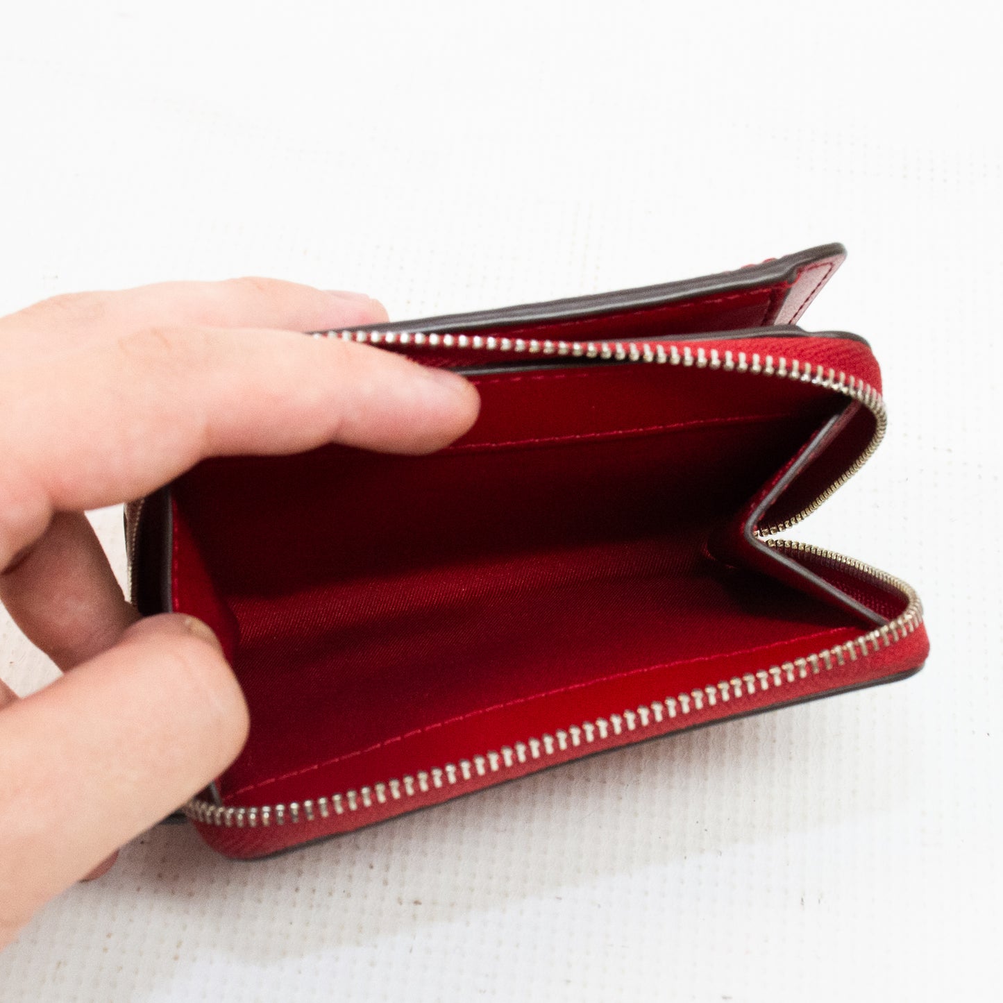 Tory Burch Emerson Red Leather Wallet