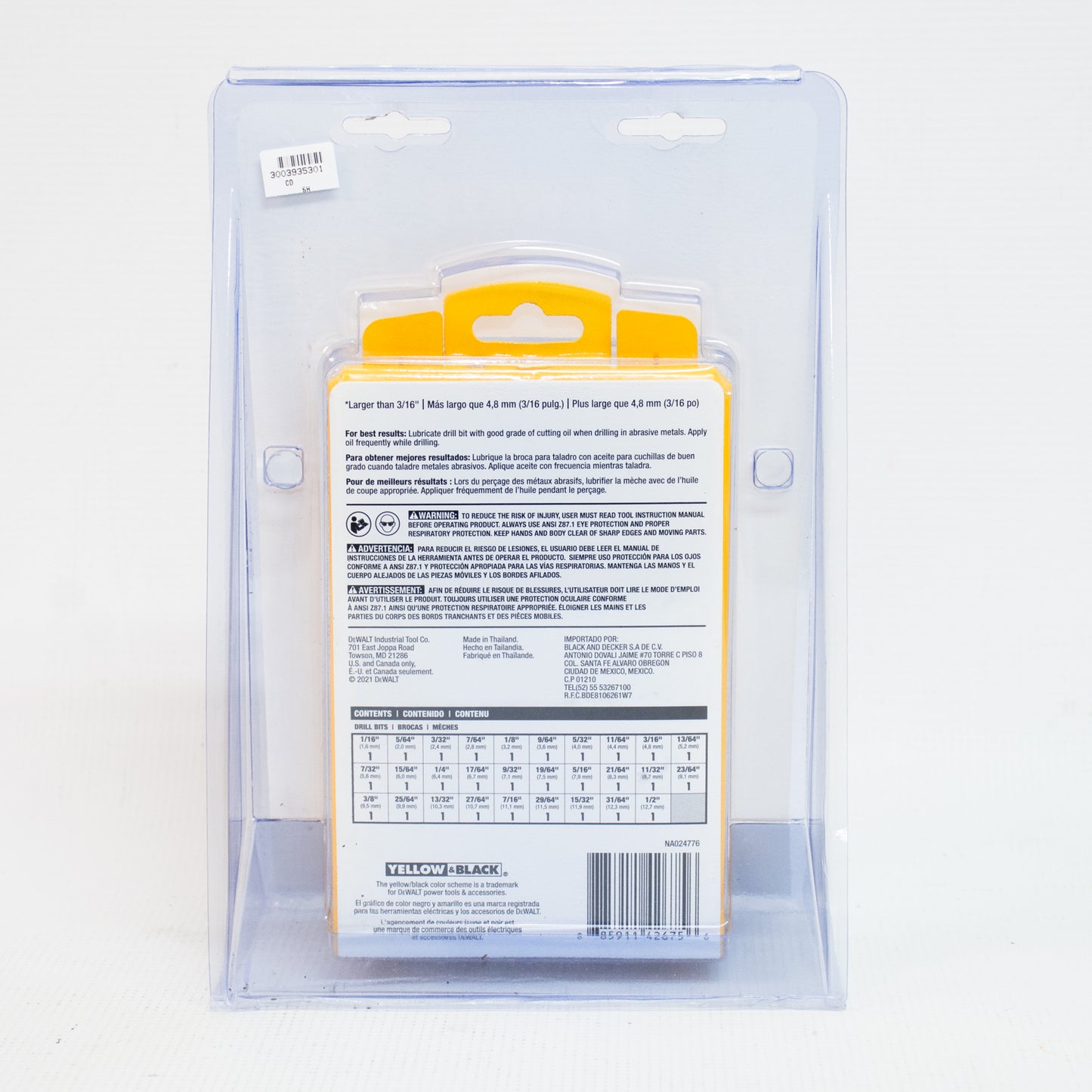 DEWALT DWA1189 29pc Drill Bit Set