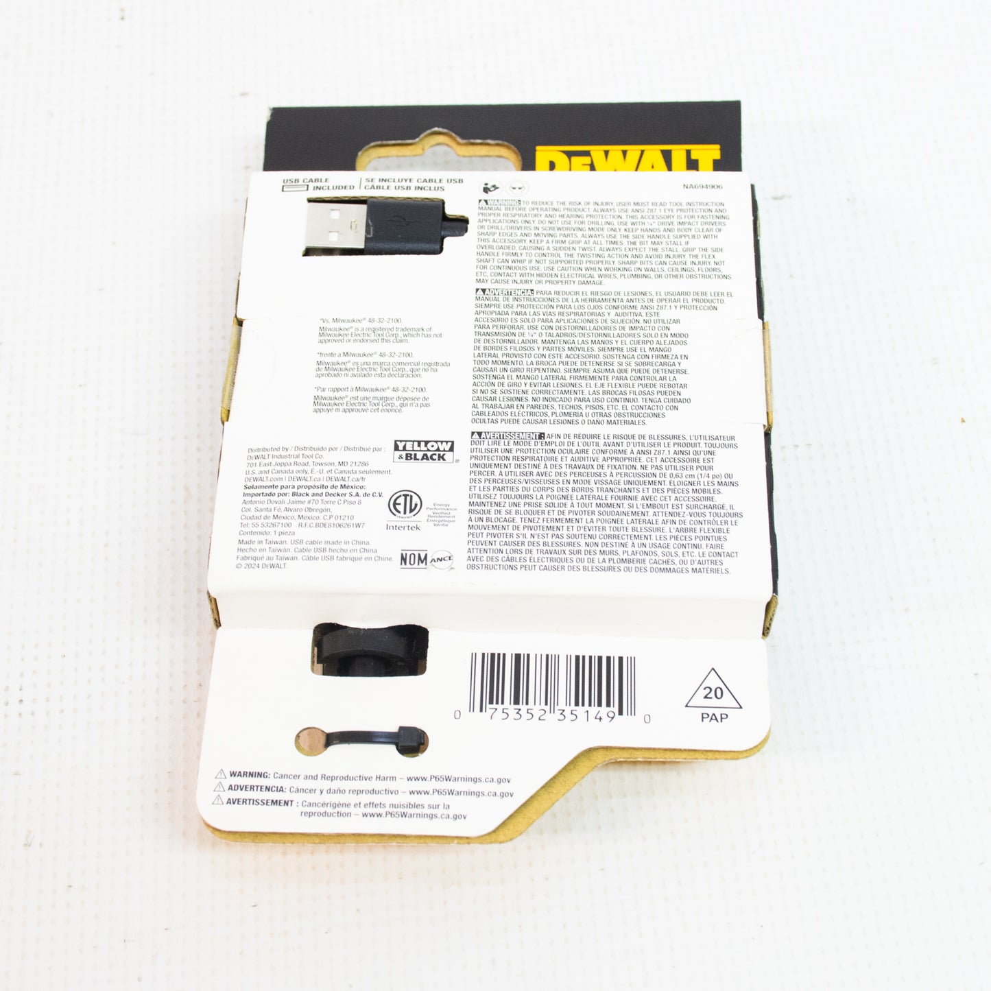 DEWALT DWAFELRA Elite Series Right Angle Drill Attachment