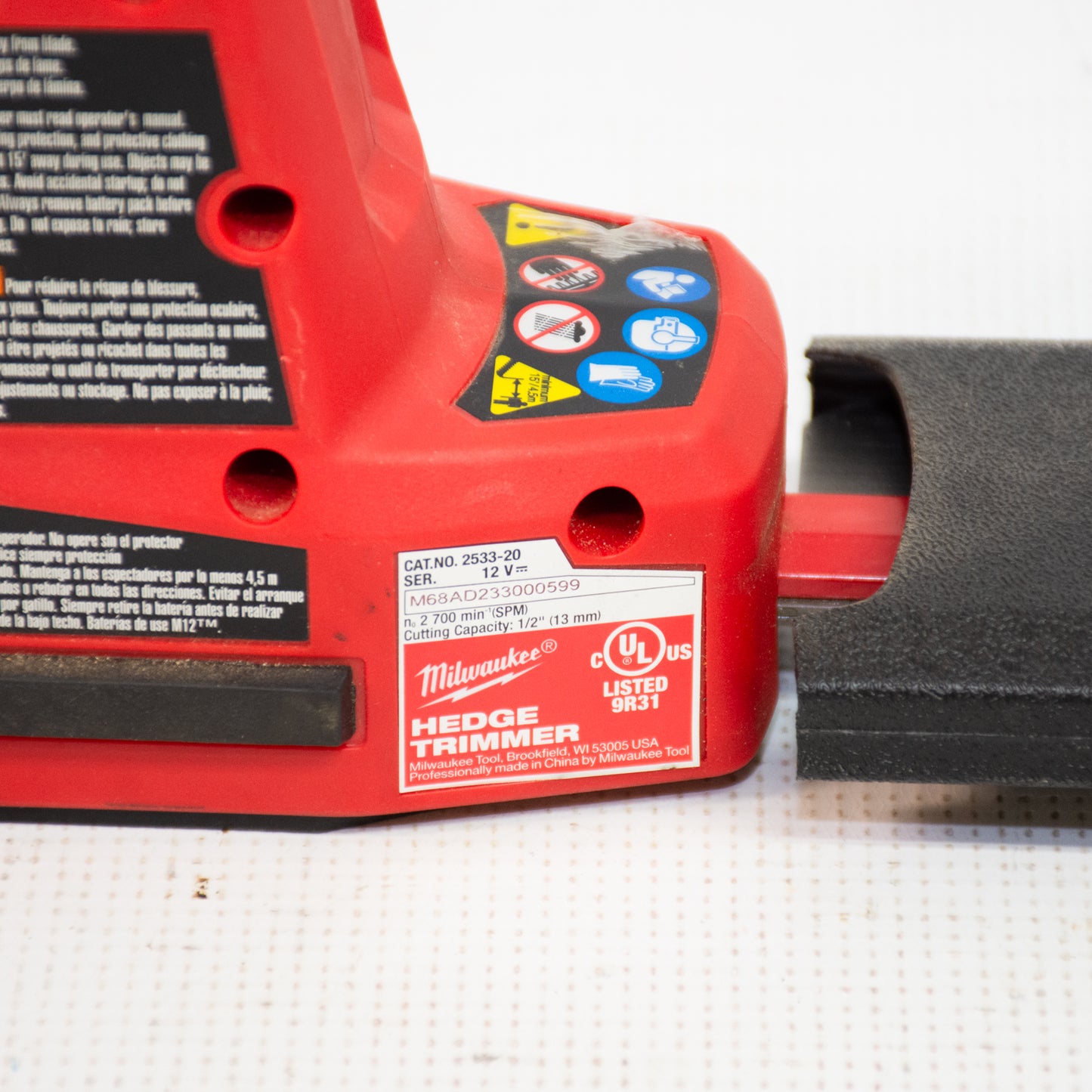 Milwaukee 2533-20 M12 Fuel Brushless Hedge Trimmer