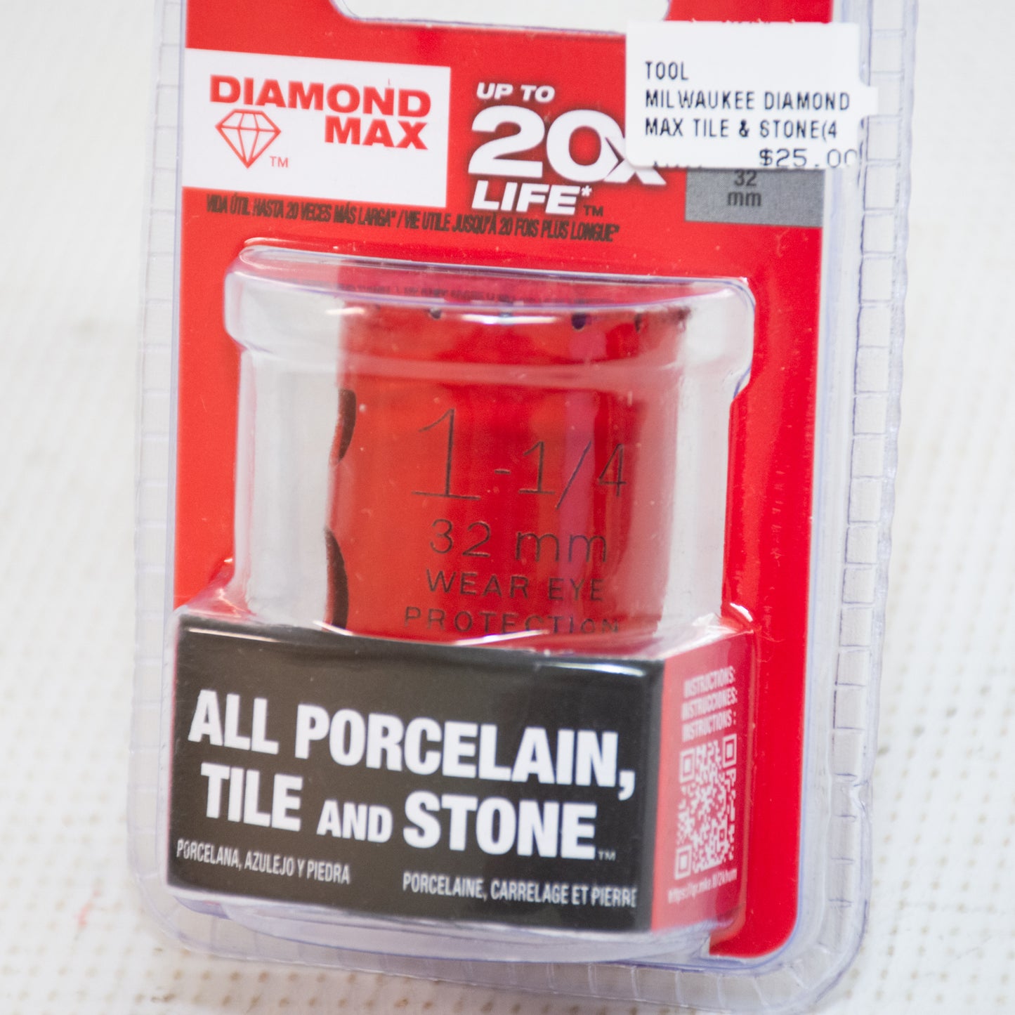 Milwaukee 49-56-5620 Tile & Stone Drill Bit