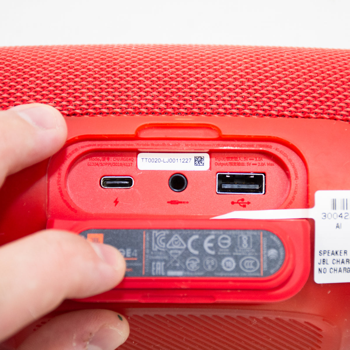 JBL Charge4 Portable Bluetooth Speaker - Red