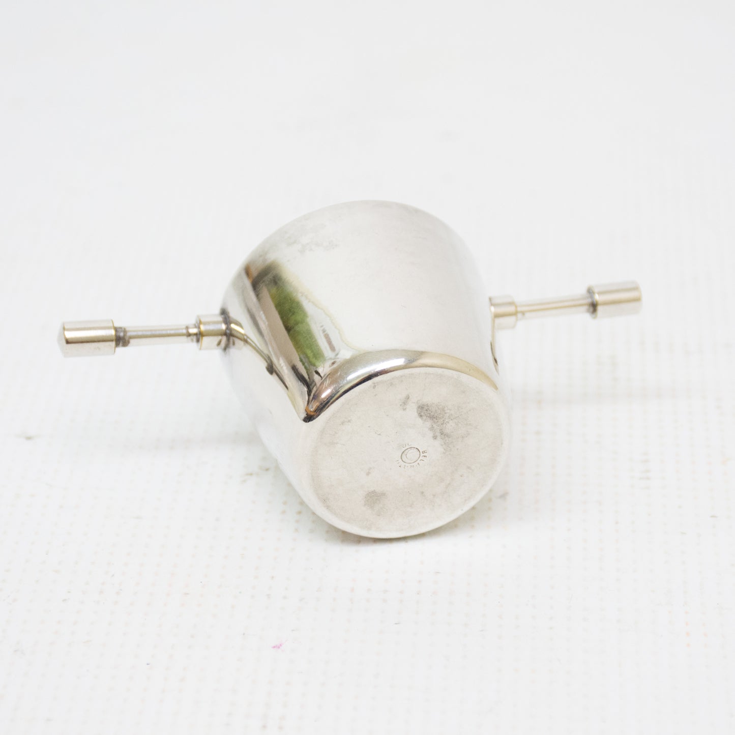 Vintage Bel Prata Sterling Silver Plate Jigger - Roll Over Shot Cup