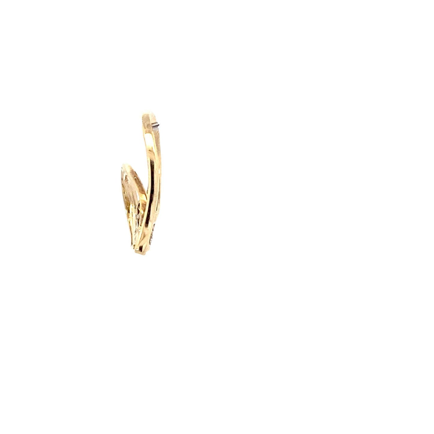 14K Yellow Gold Diamond Pendant - 0.21ct