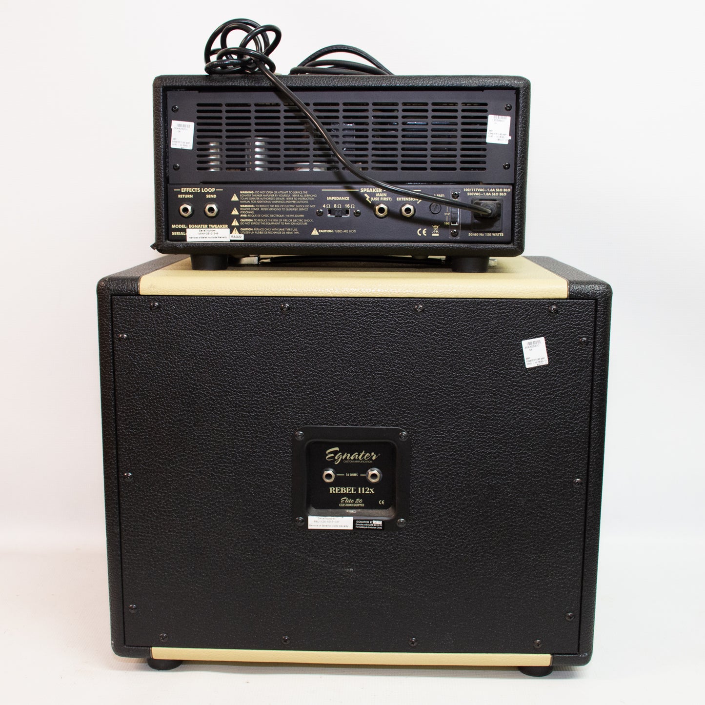 Egnater Tweaker Tube Amp Head & Rebel 112x Amp Combo