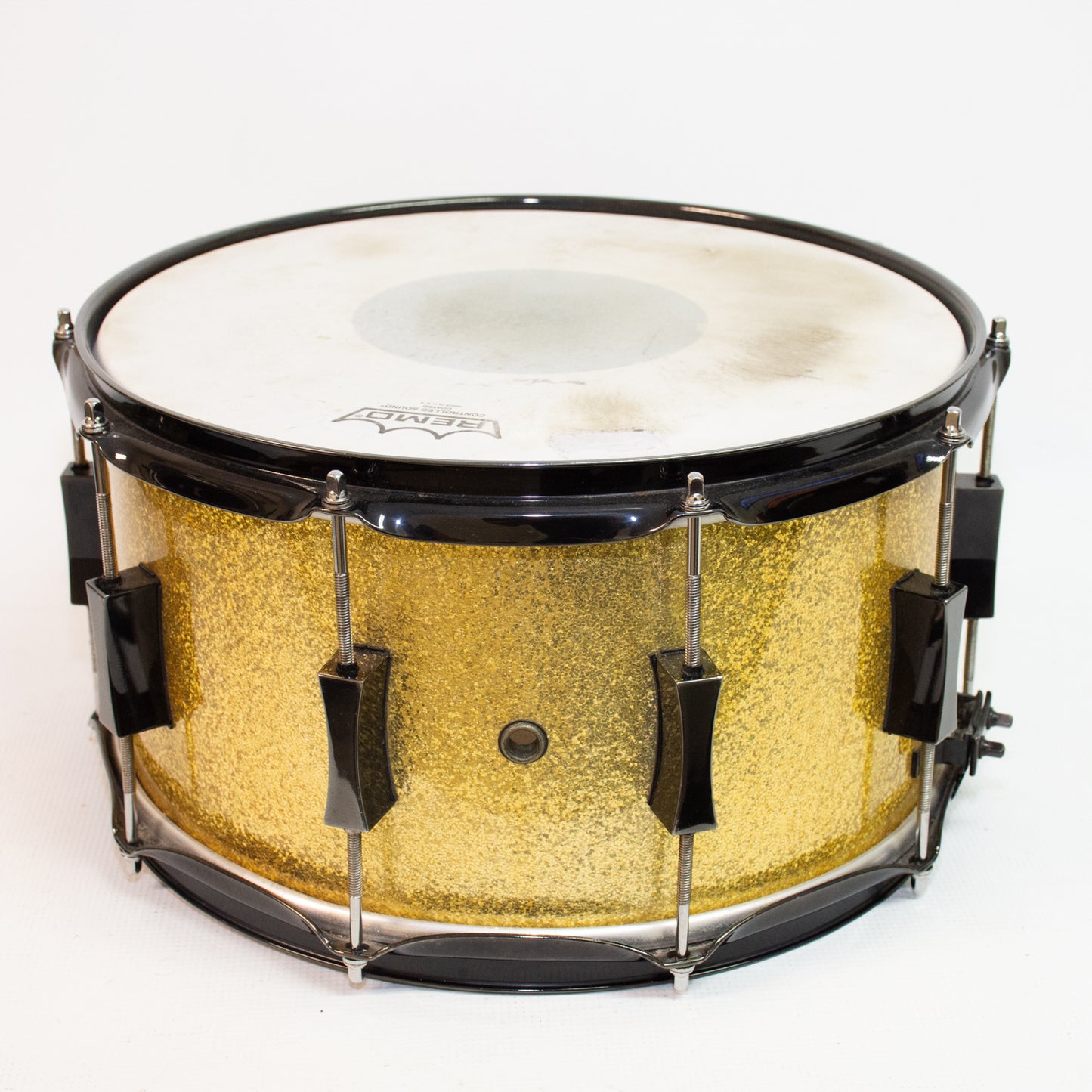 Porkpie The Little Squeler Gold Sparkle Snare Drum