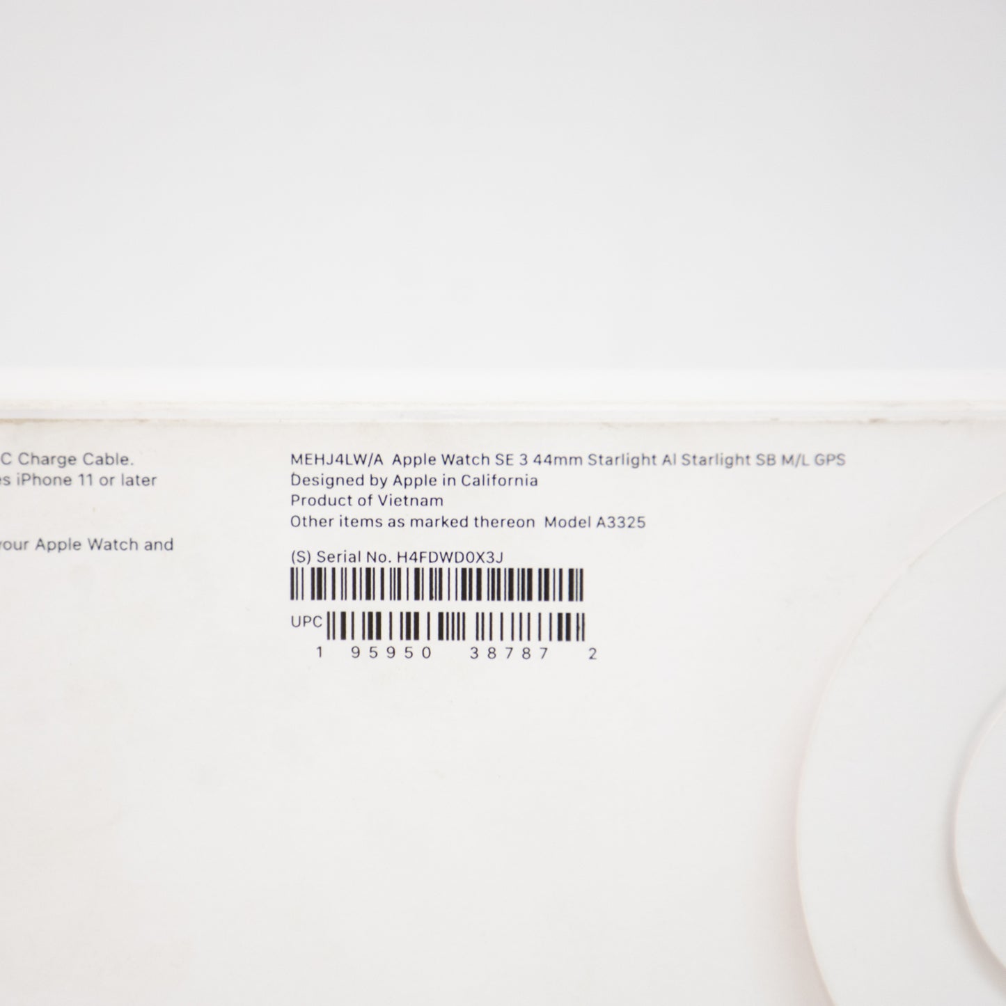Apple Watch Series SE 3 44mm - Starlight
