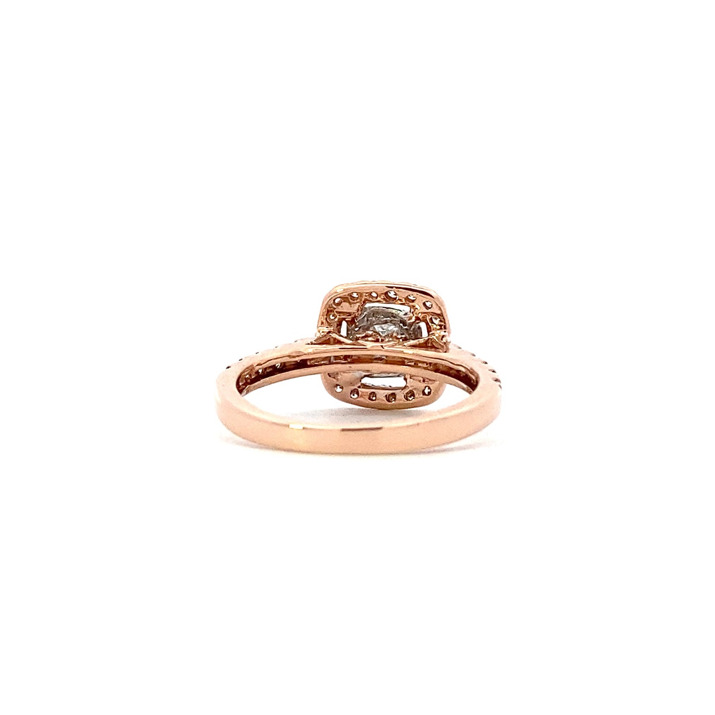 14K Rose Gold Women's Diamond Ring - 0.46ct