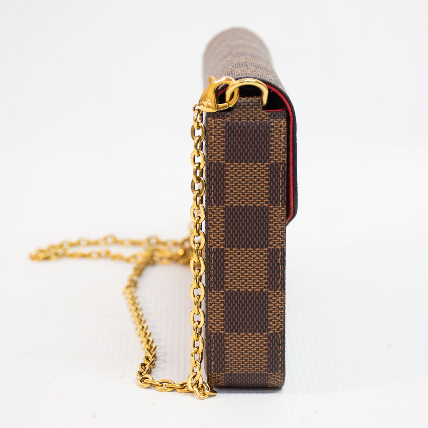 Louis Vuitton N6032 Pochette Felicie Damier Ebene Shoulder Bag