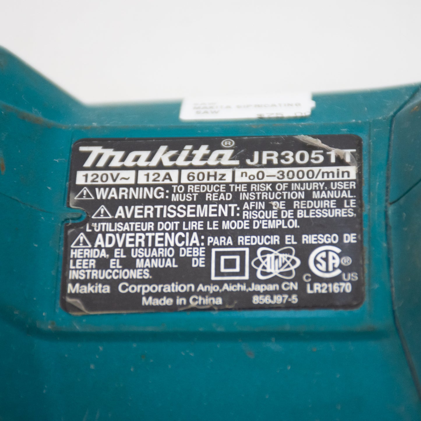 Makita JR3051T Corded Reciprocating Saw