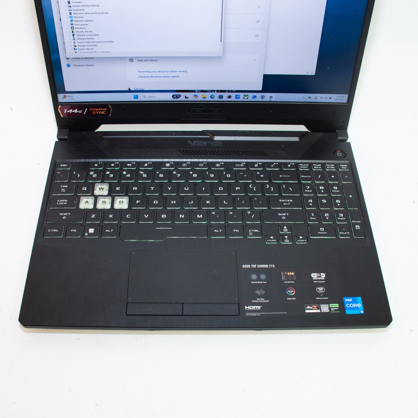 Asus TUF FX506H Gaming Laptop, 11th Gen i5-11400H @ 2.7Ghz, 16 GB Ram, 500 GB SSD, RTX 2050