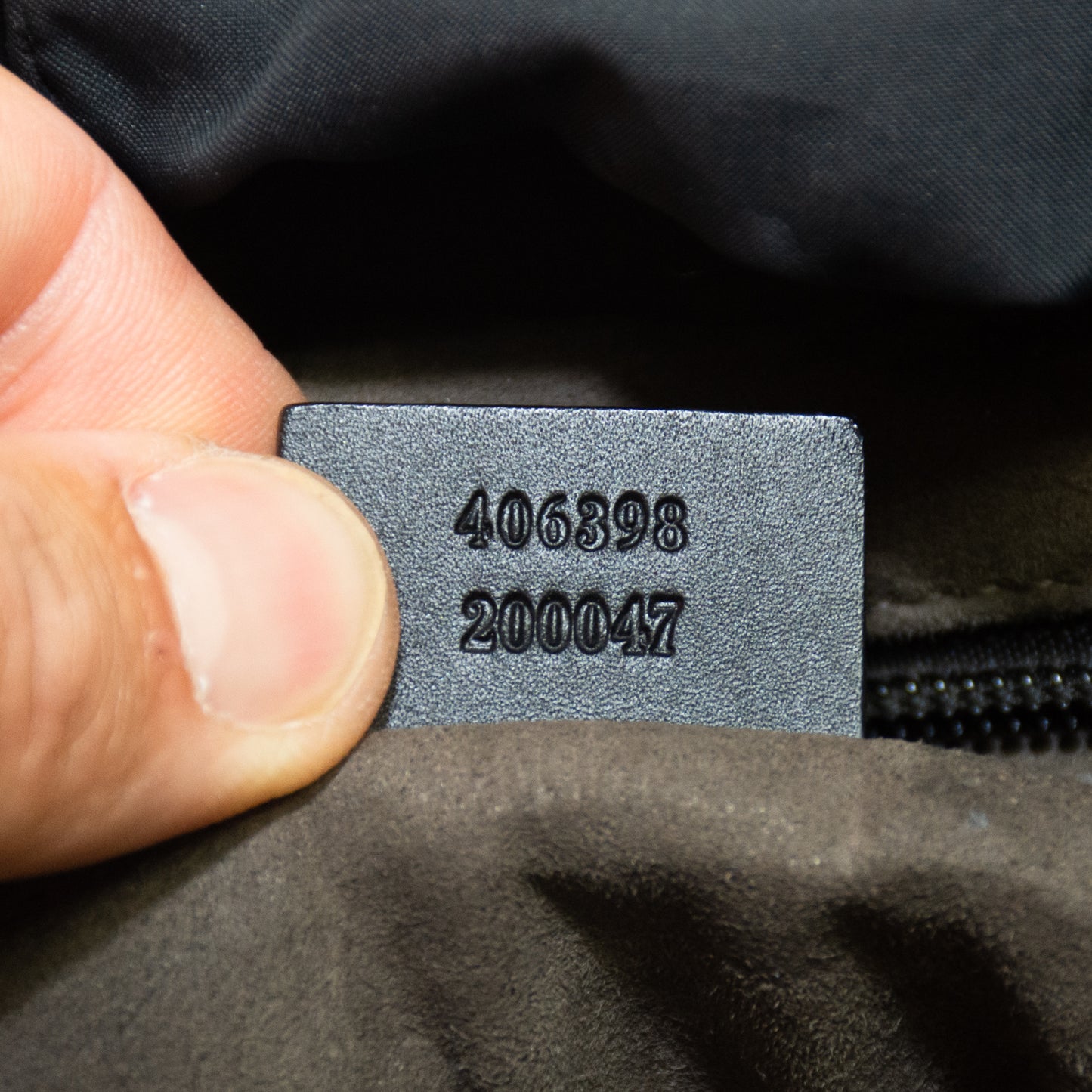 Gucci Supreme Monogram Black/Brown Single Buckle Backpack