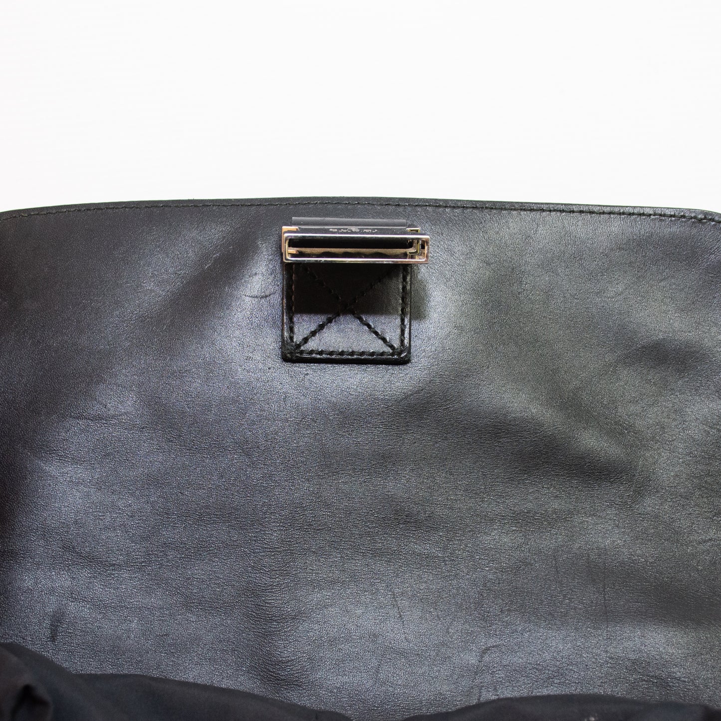 Gucci Supreme Monogram Black/Brown Single Buckle Backpack