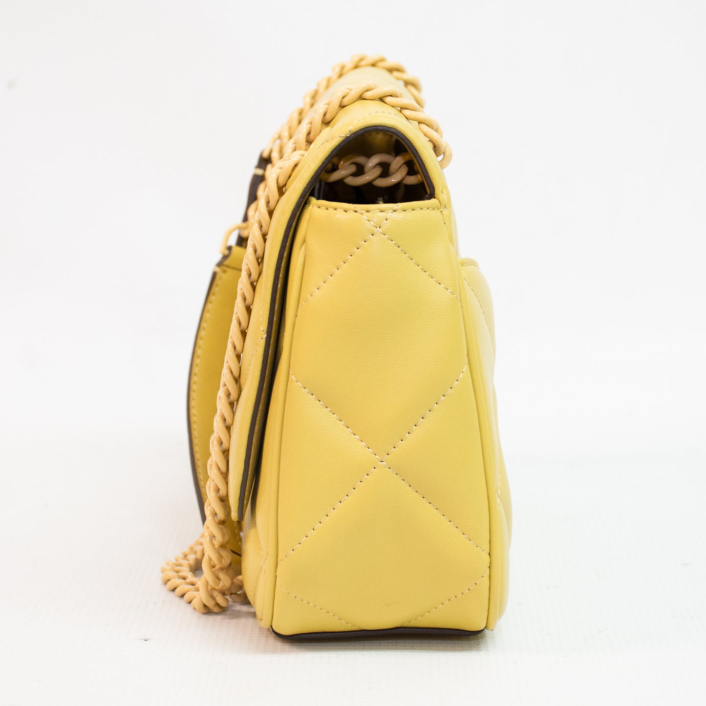 Tory Burch Willa Soft Quilt Beeswax Small Shoulder Bag