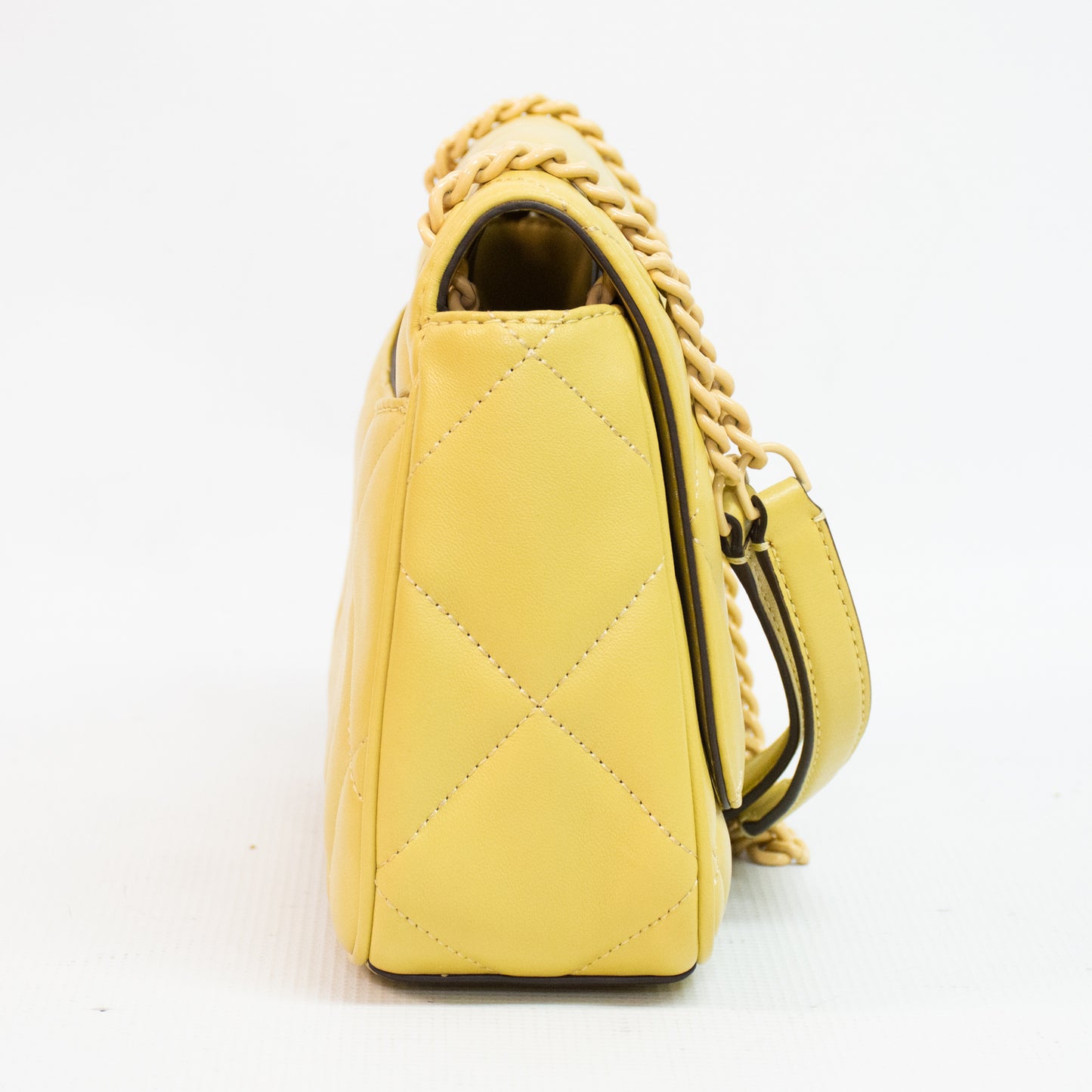 Tory Burch Willa Soft Quilt Beeswax Small Shoulder Bag