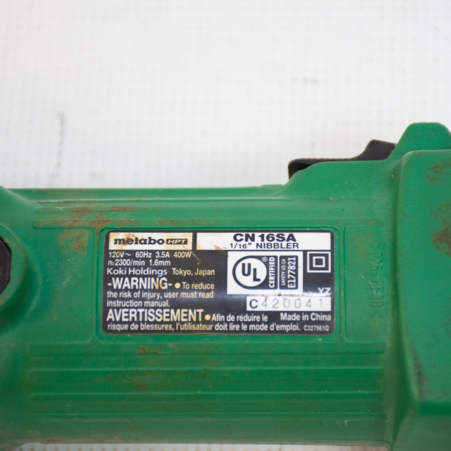 Metabo CN16SA HPT 1/16" Corded Nibbler