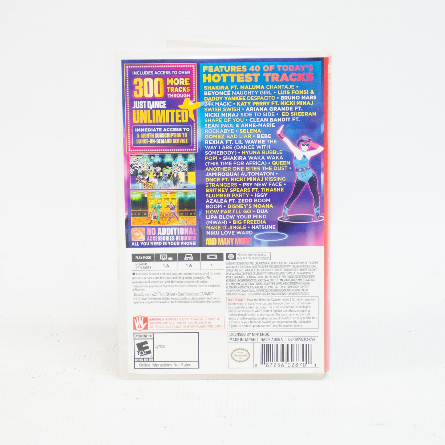 Nintendo Switch Just Dance 2018