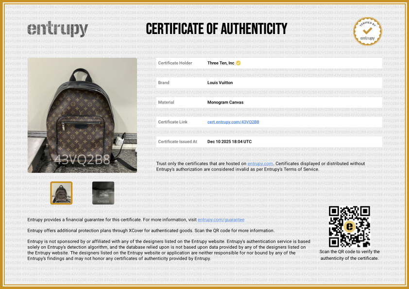 Louis Vuitton Josh Monogram Brown Macassar Backpack - M45349