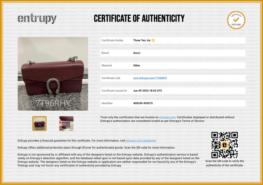 Gucci 400249 Dionysus Medium Shoulder Bag - Maroon