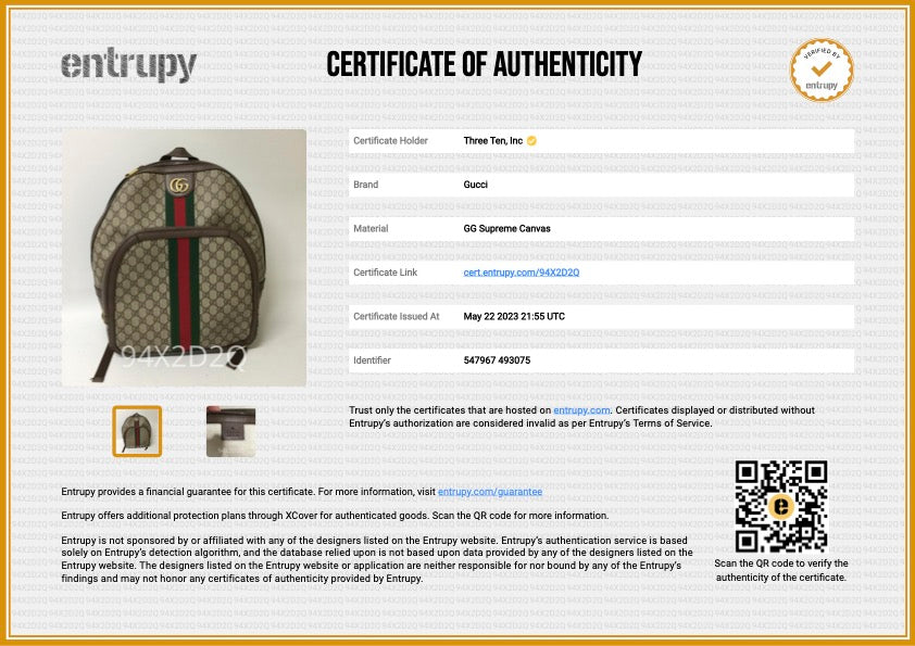 Gucci 547967 Ophidia GG Supreme Backpack