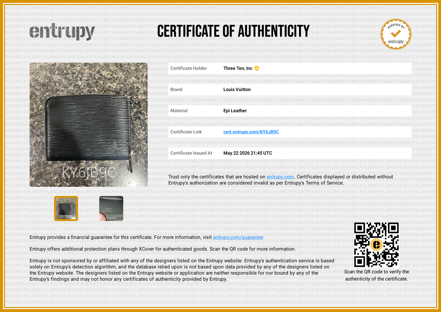 Louis Vuitton EPI Zippy Coin Wallet - M60152