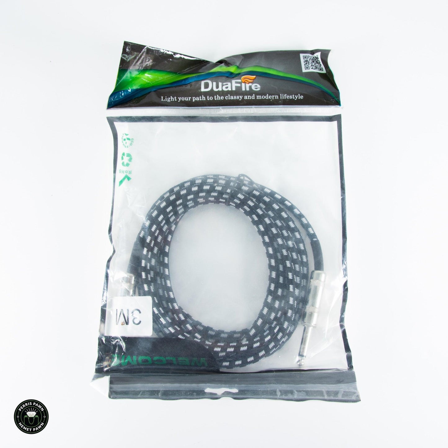 Duafire 3m Straight Angle Guitar Cable - ipawnishop.com