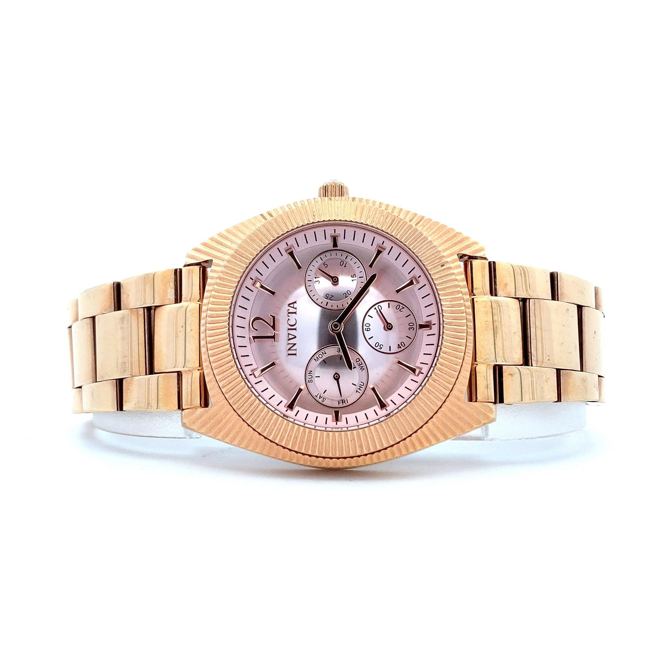 Invicta Angel Date Day Rose Gold Tone Ladies Watch 23750 - ipawnishop.com