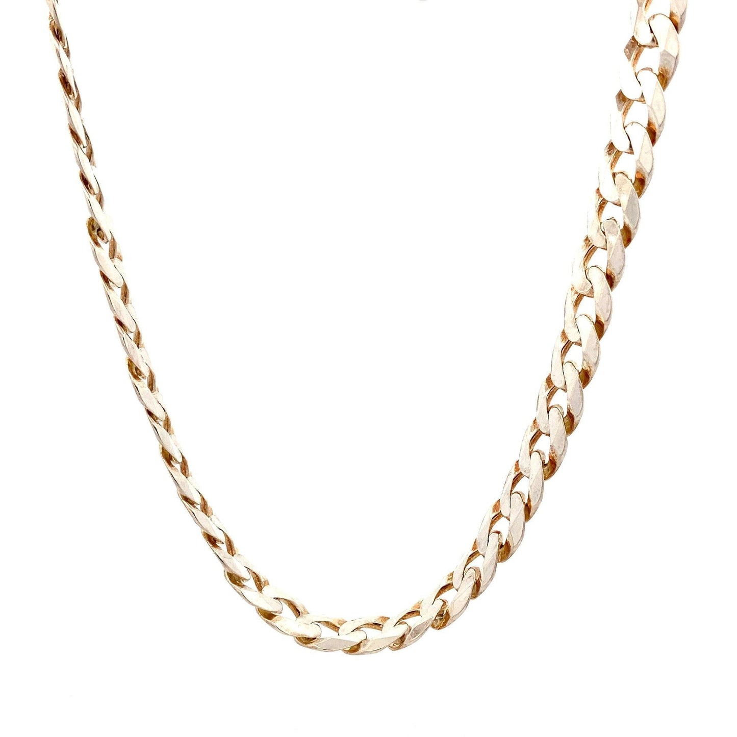 Sterling Silver 22", 8.35MM Curb Chain - ipawnishop.com