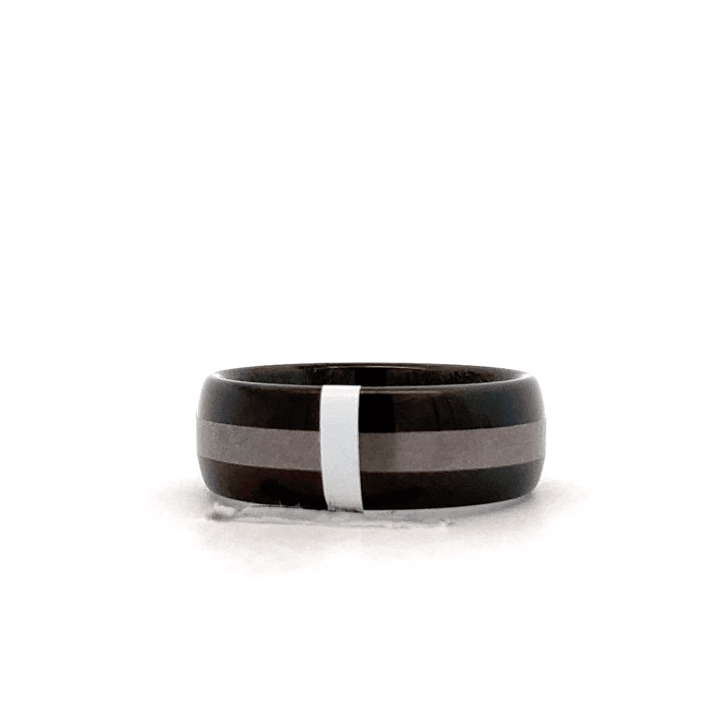 Tungsten Carbide 8MM Domed Blackened Finish Wide Etch Wedding Band Ring - ipawnishop.com