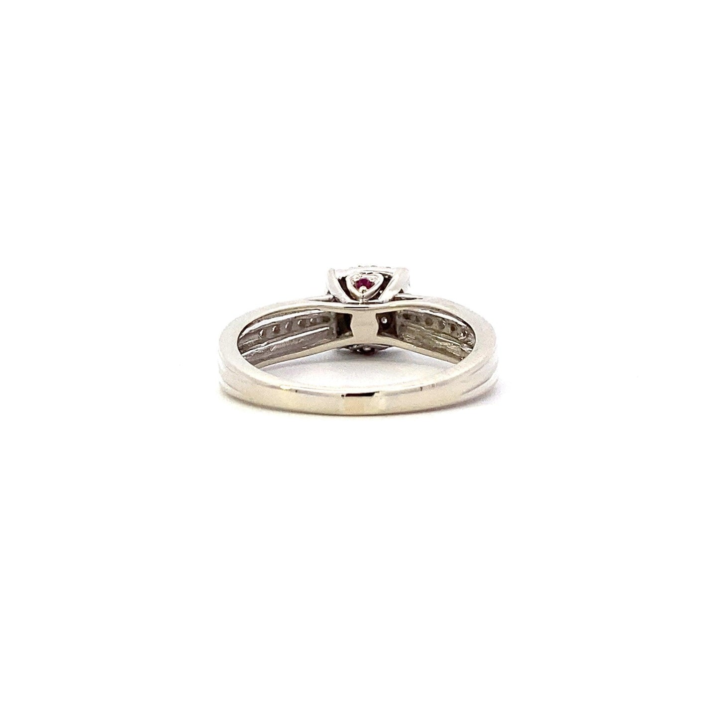 Anillo de Compromiso y Boda en Oro Blanco de 10K - 0.49ct - ipawnishop.com