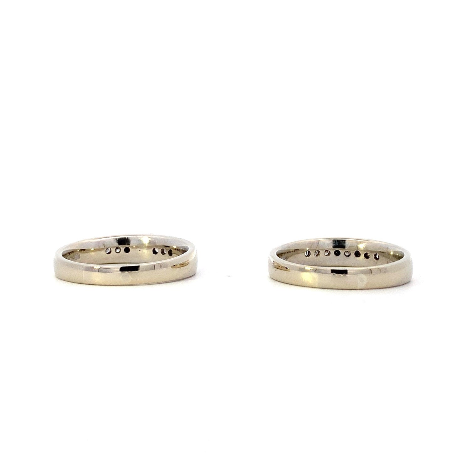 10K White Gold Diamond Engagement & Wedding Ring Set - 0.64ct - ipawnishop.com