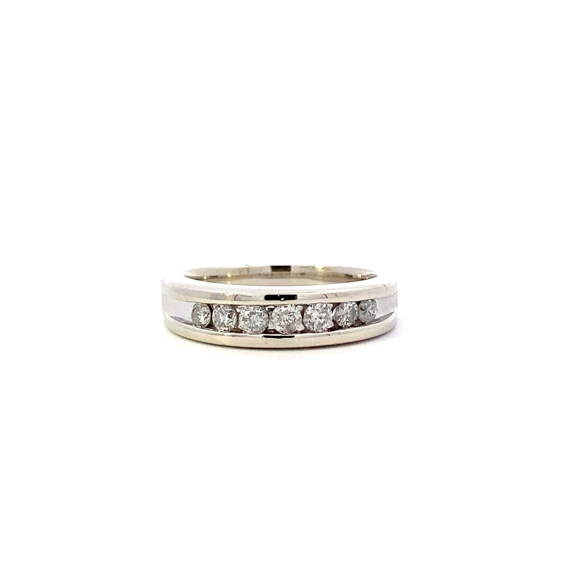 Anillo de Diamantes de Oro Blanco 10K - 0.48ct - ipawnishop.com