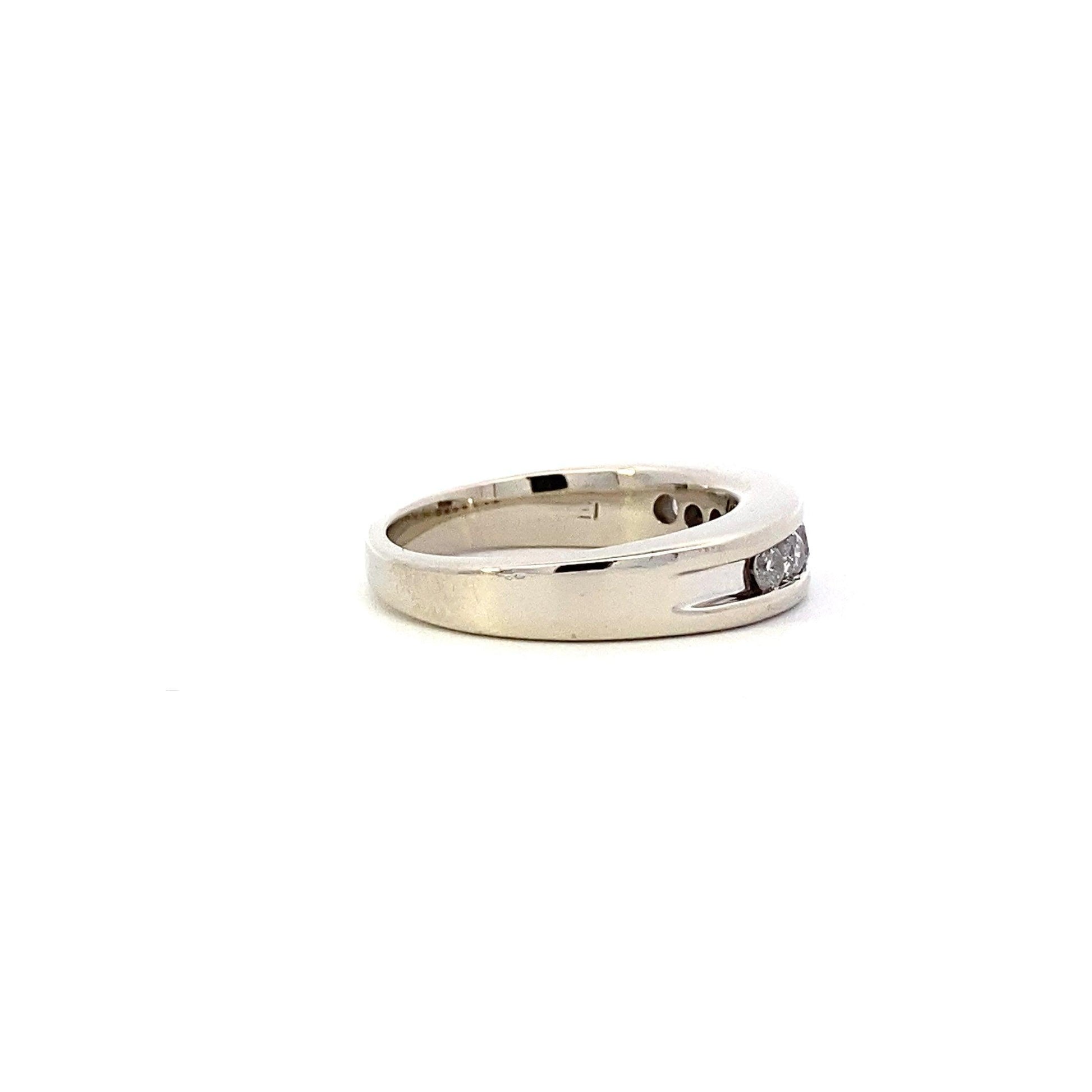 Anillo de Diamantes de Oro Blanco 10K - 0.48ct - ipawnishop.com