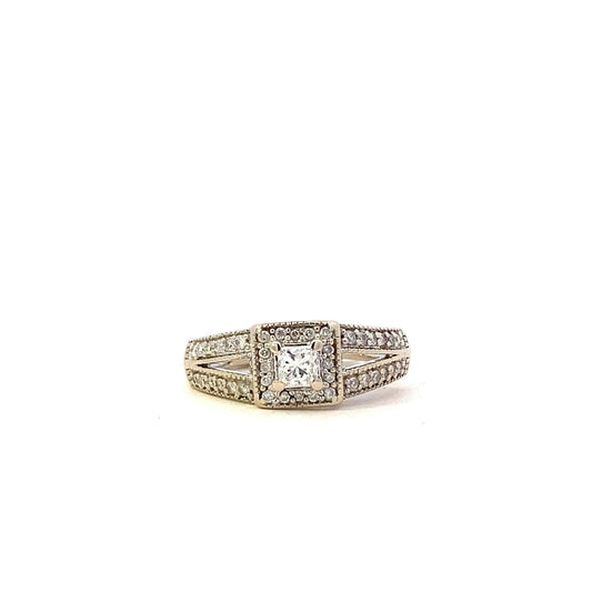10K White Gold Women's Diamond Ring - 0.36ct - ipawnishop.com