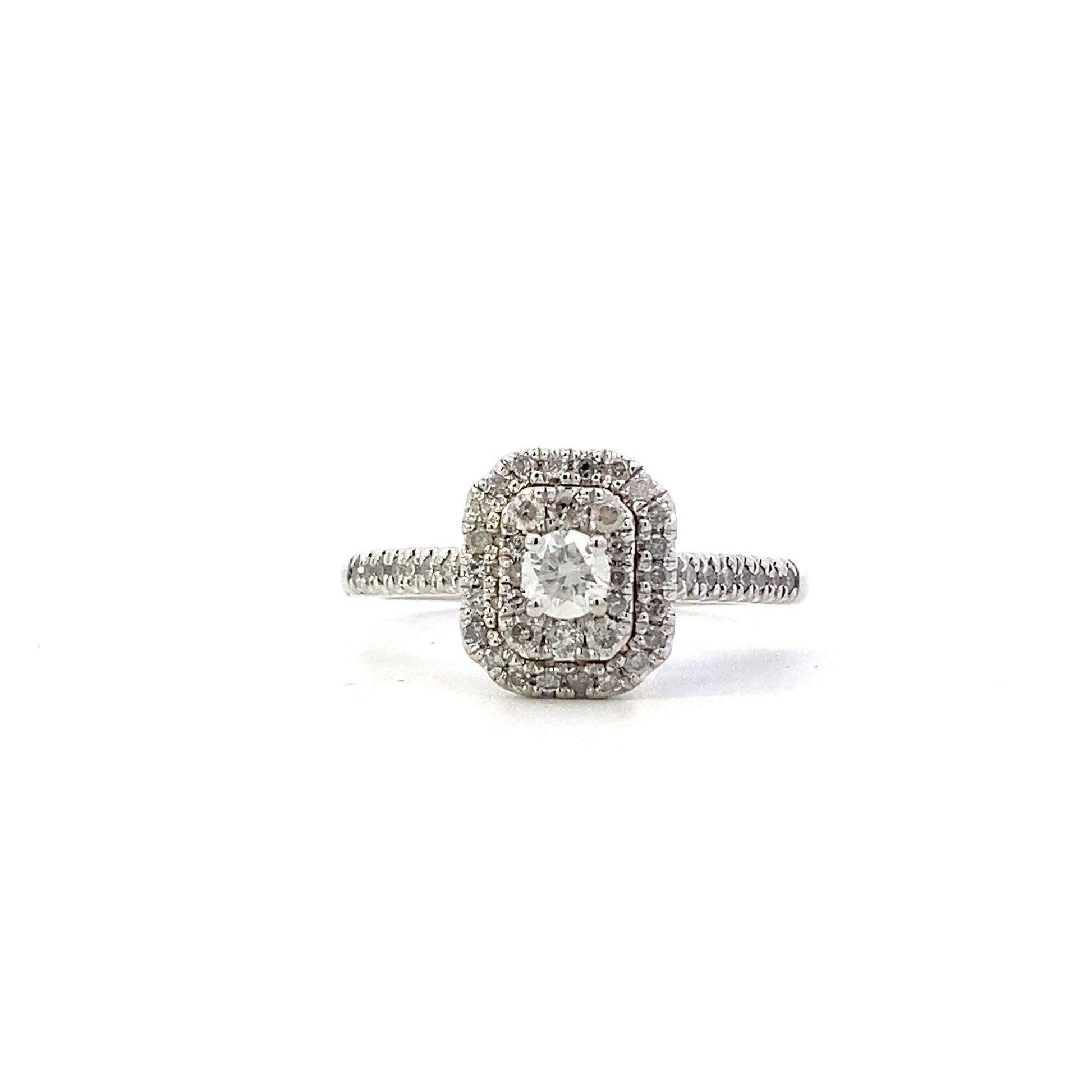 10K White Gold Women's Diamond Ring - 0.40ct - ipawnishop.com