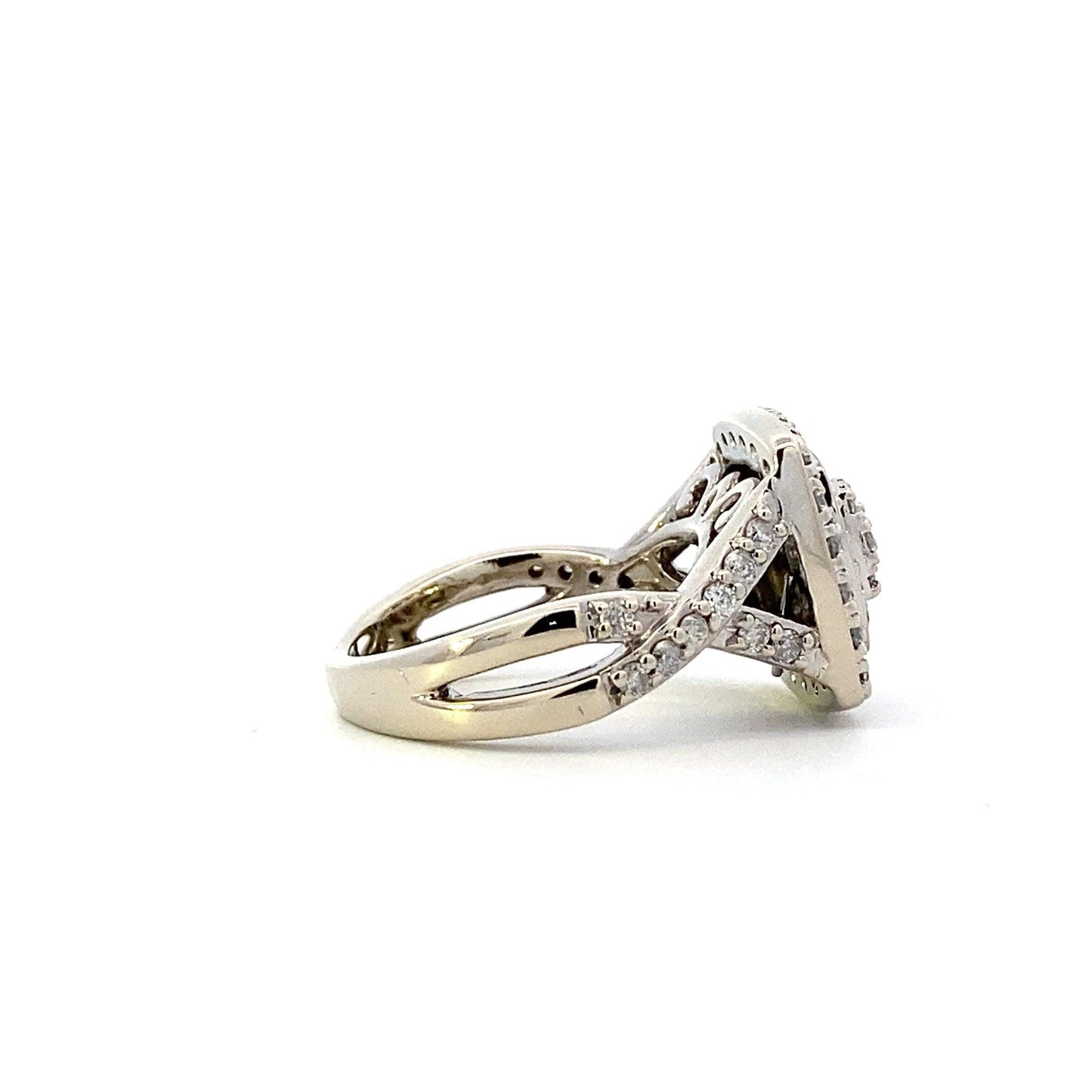 10K White Gold Women's Diamond Ring - 0.84ct - ipawnishop.com