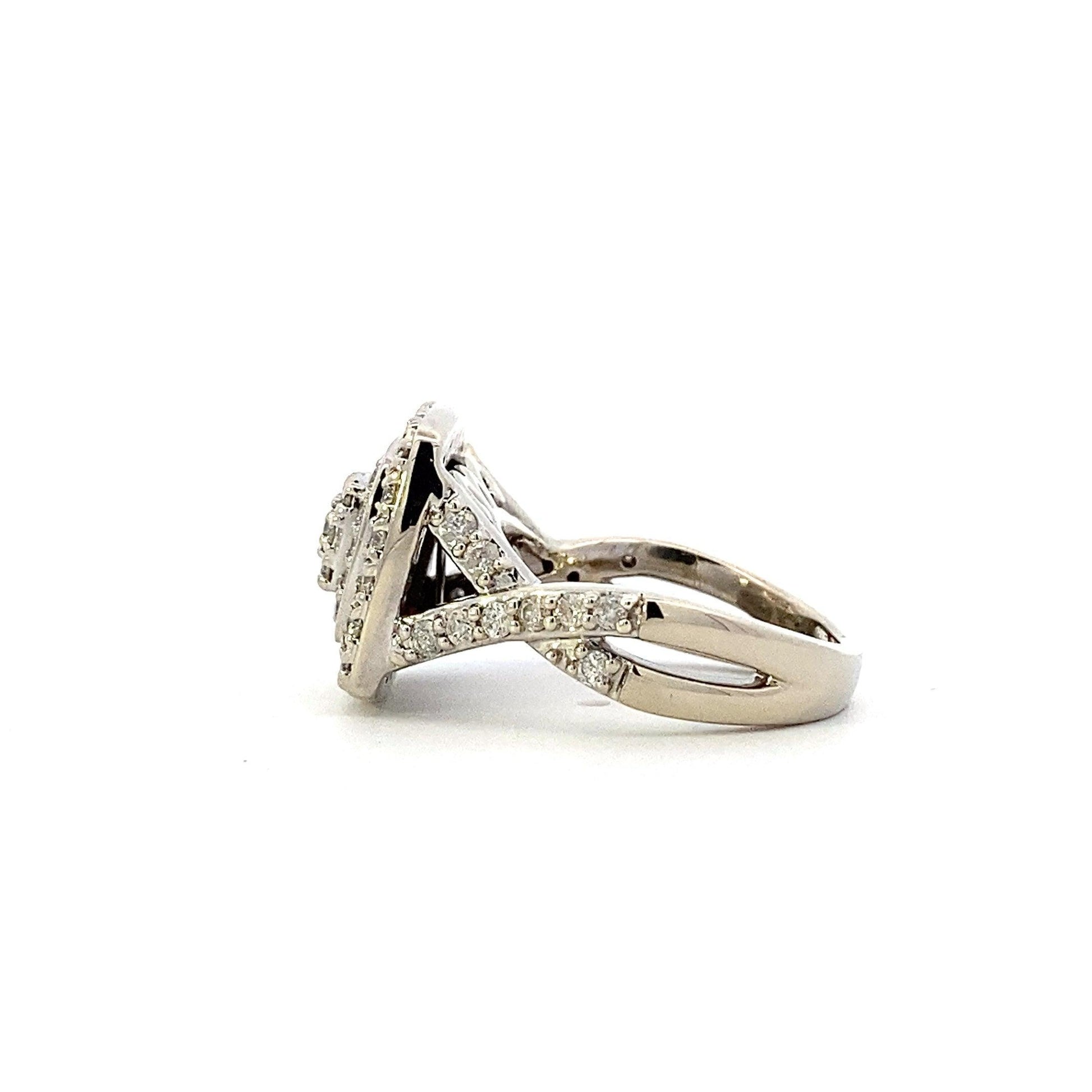 10K White Gold Women's Diamond Ring - 0.84ct - ipawnishop.com