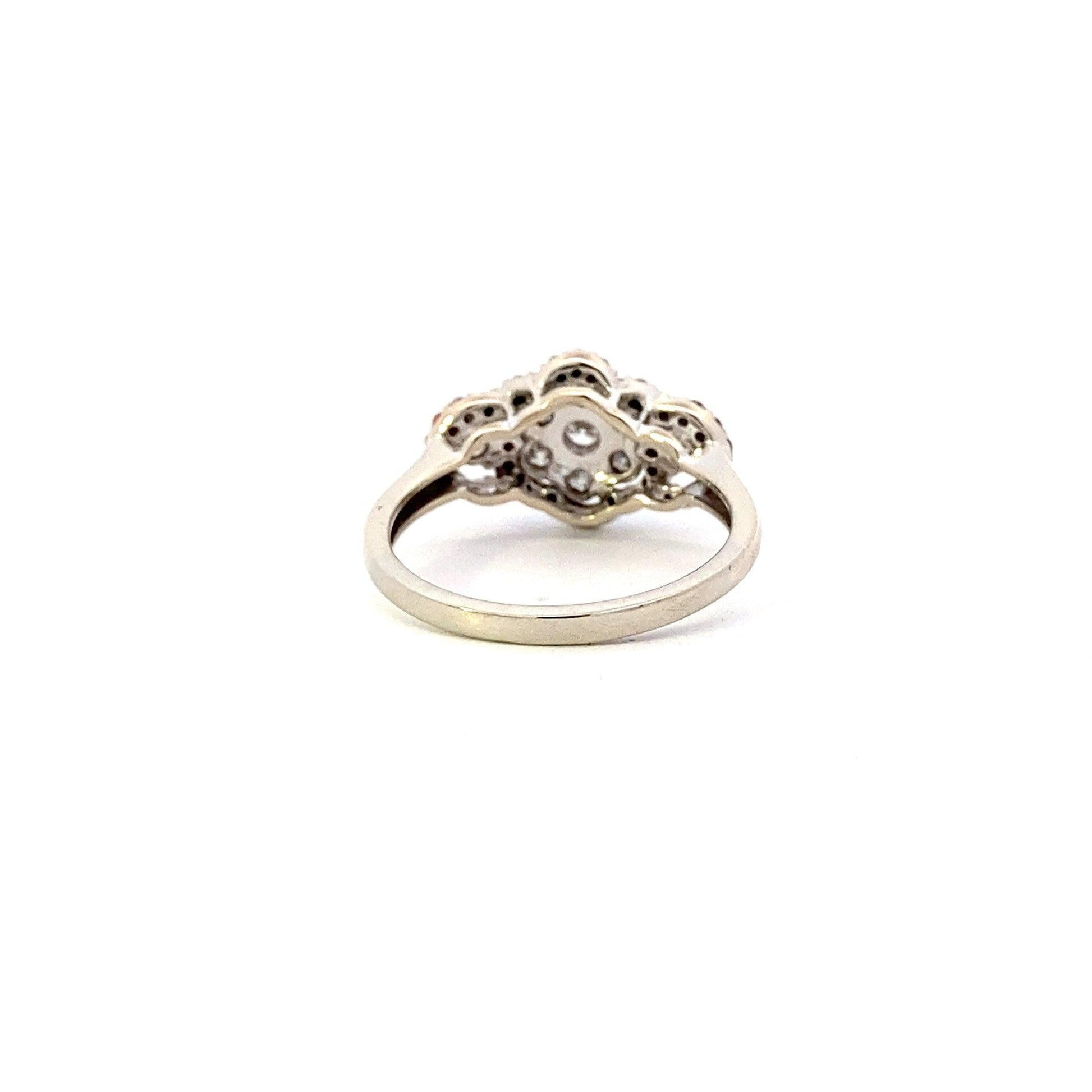 Anillo de Diamantes para Mujer en Oro Blanco de 10K - 0.97ct - ipawnishop.com