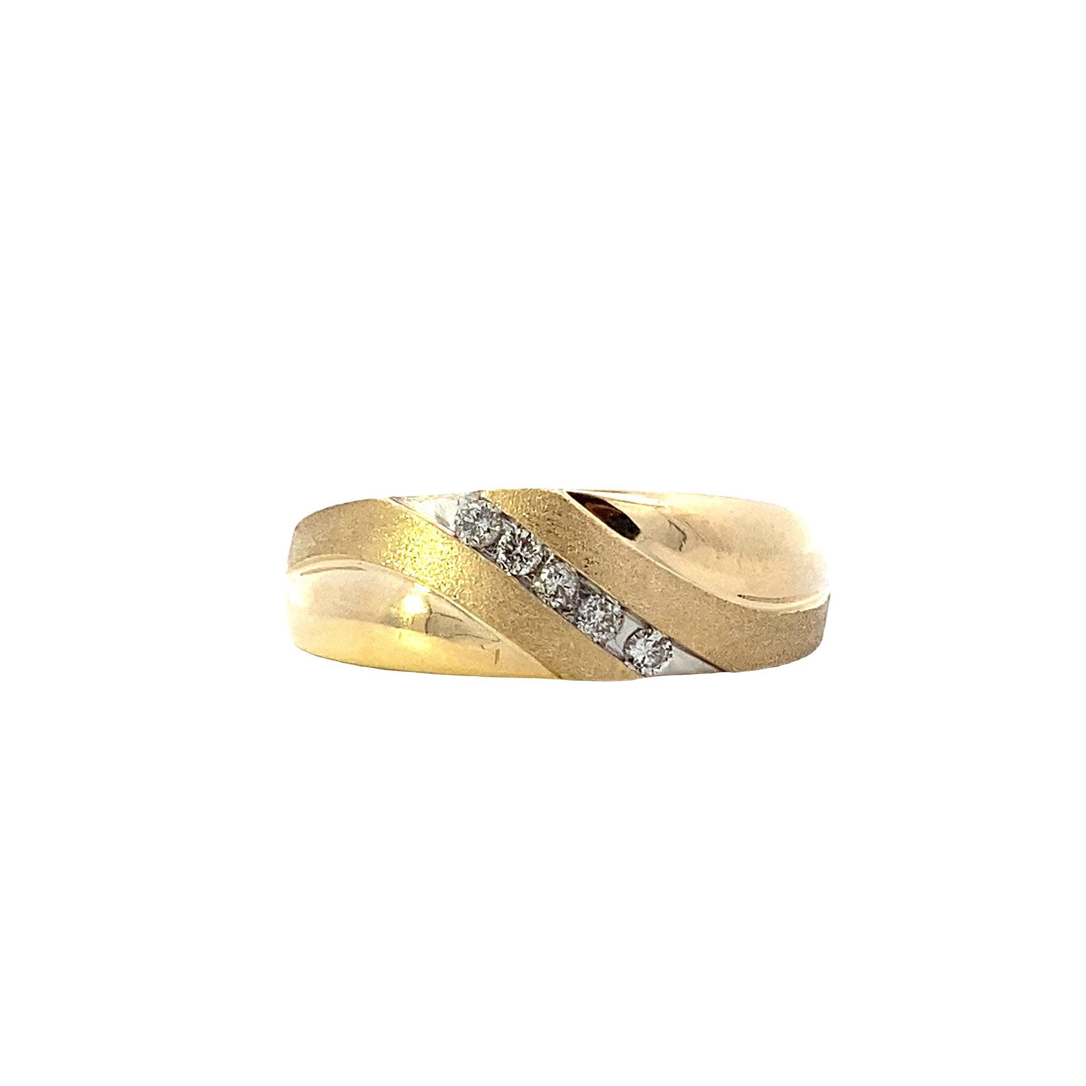 10K Yellow Gold Diamond Ring - 0.10ct - ipawnishop.com